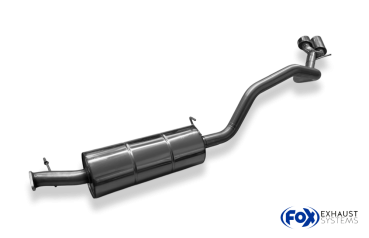 Endschalldämpfer Sidepipe, Ausgang an der rechten Fahrzeugseite hinter dem Hinterrad  - 2x115x85 Typ 38 passend für: Ford Raptor